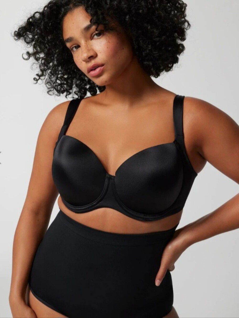 Soma Stunning Suport Black Smooth Underwire T-Shirt Bra, Size 36D